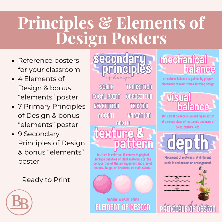Principles & Elements of Design Posters