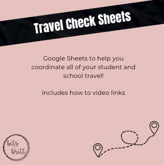 Travel Check Sheets