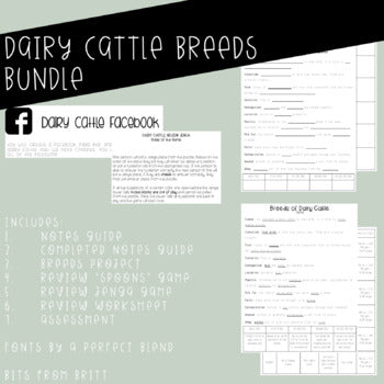 Dairy Cattle Breeds Unit