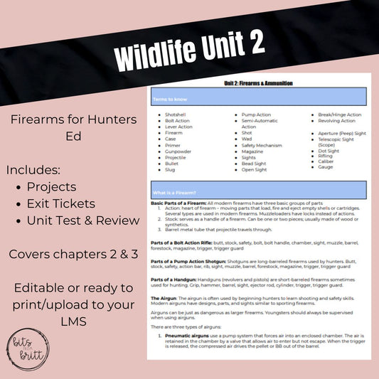 Wildlife Unit 2: Firearms