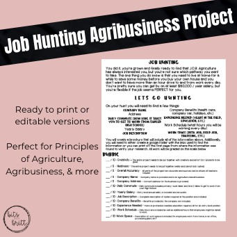 Job Hunting *EDITABLE*