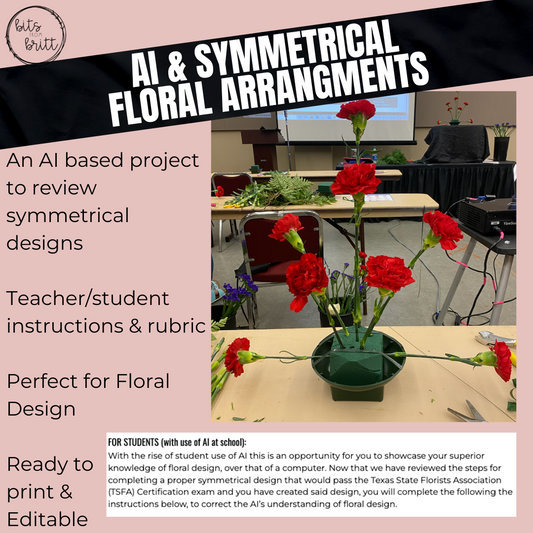 AI & Symmetrical Floral Design Arrangements