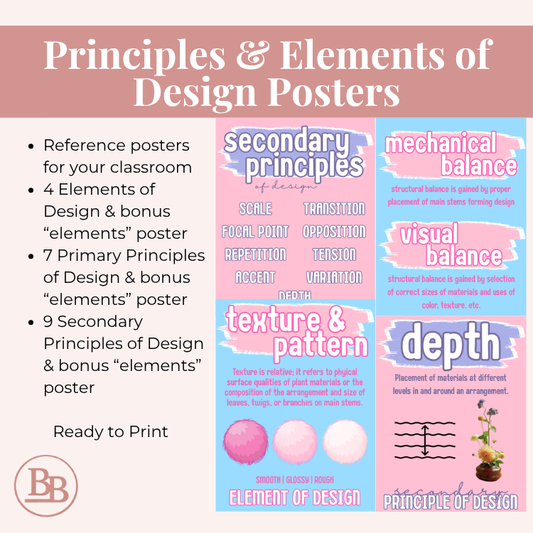 Principles & Elements of Design Posters