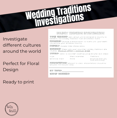 Wedding Tradition Investigations